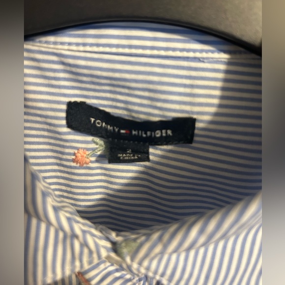 Tommy Hilfiger Embroided-Stripe Tie Dress - Picture 5 of 7